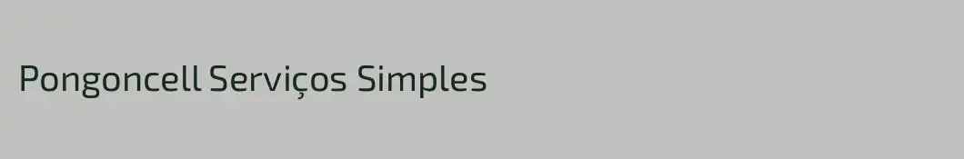 Pongoncell Serviços Simples